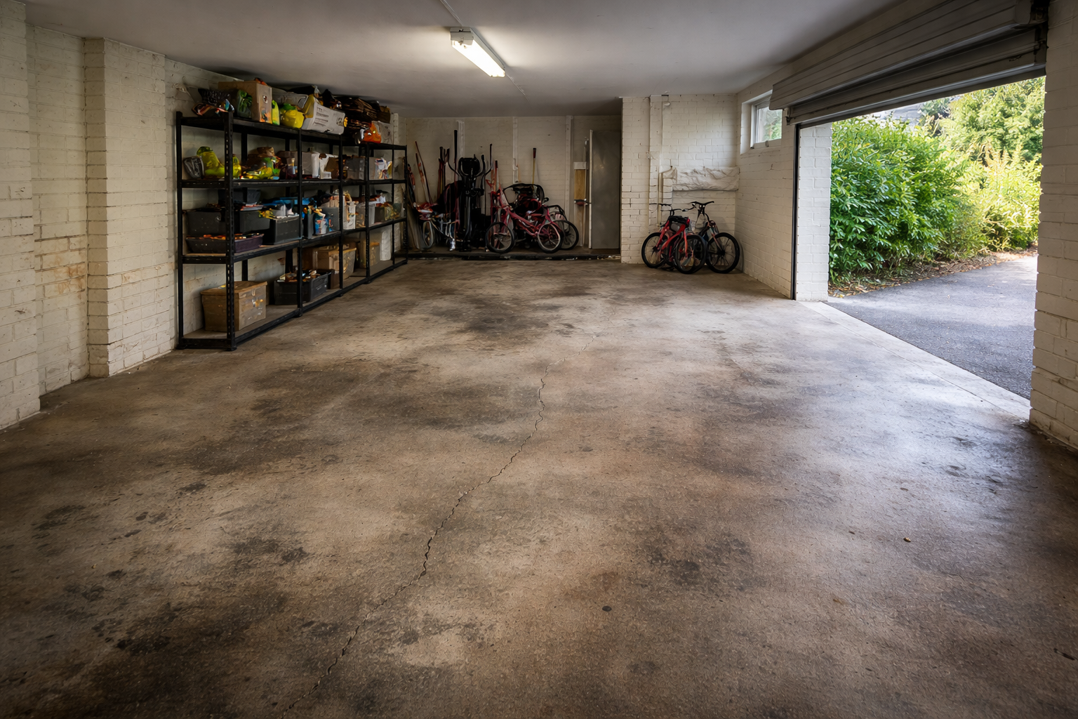 Before — existing concrete