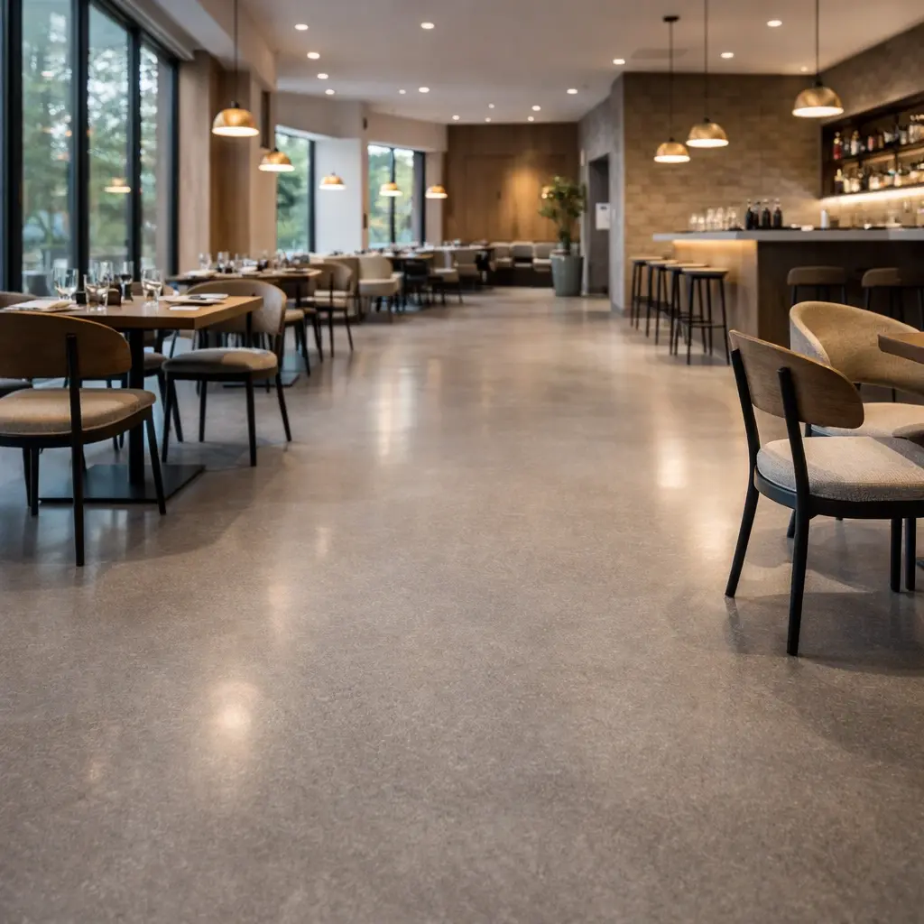 Hospitality flooring - café, restaurant or hotel interior